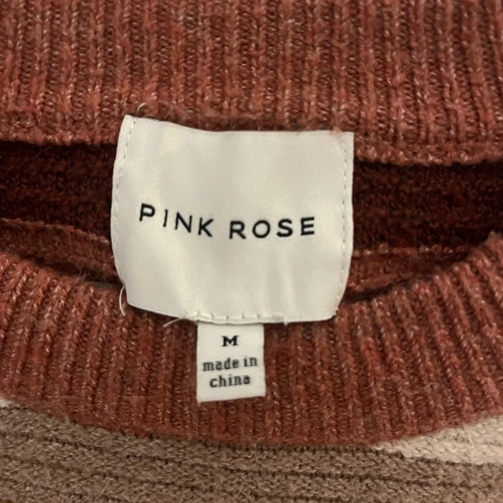 Pink Rose Striped Sweater - Picture 3 of 3